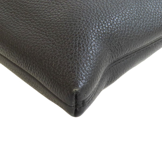 COACH Shoulder Bag 88255 leather black logo Women Used Authentic