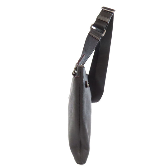 COACH Shoulder Bag 88255 leather black logo Women Used Authentic