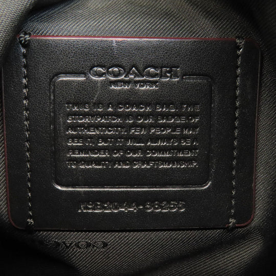 COACH Shoulder Bag 88255 leather black logo Women Used Authentic