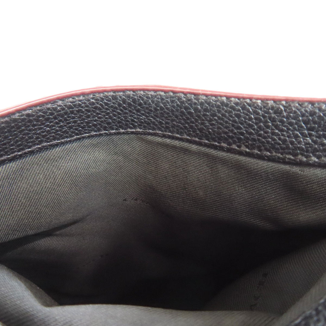 COACH Shoulder Bag 88255 leather black logo Women Used Authentic