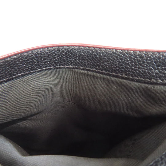 COACH Shoulder Bag 88255 leather black logo Women Used Authentic