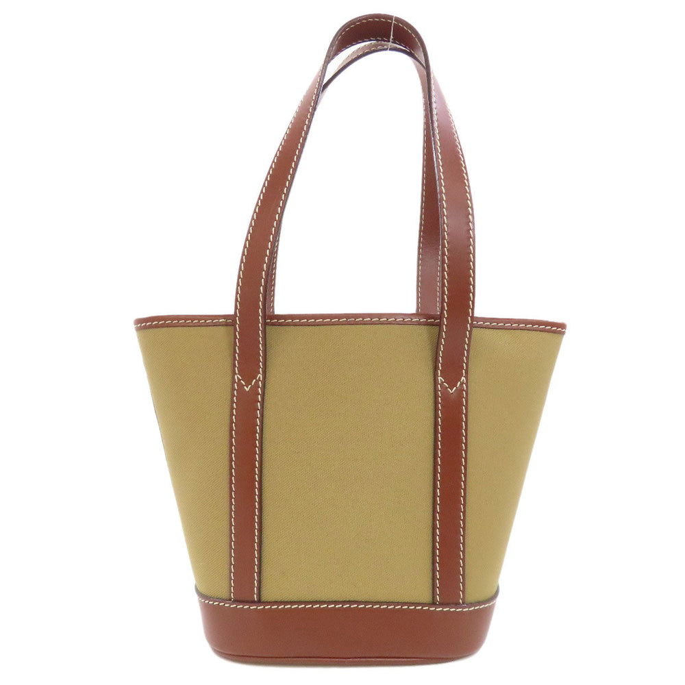 HUNTING WORLD Tote Bag canvas green logo Women Used Authentic
