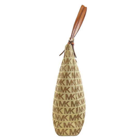 MICHAEL KORS Tote Bag canvas Brown Logo pattern Women Used Authentic
