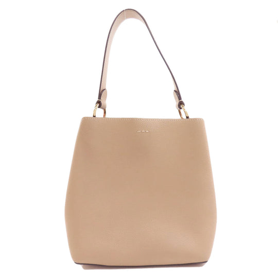 COACH Handbag 1011 leather beige Small Town Bucket 2WAY Women Used Authentic
