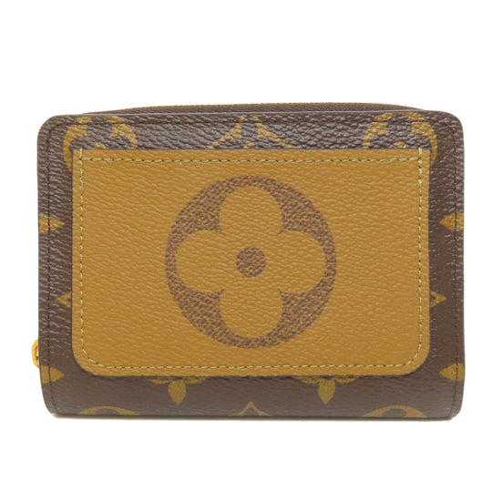 LOUIS VUITTON Bifold Wallet M81461 Monogram reverse Brown Portefeuille Lou Women Used Authentic