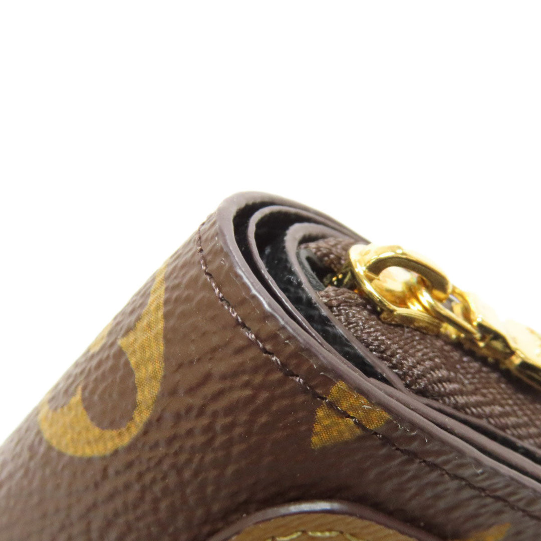 LOUIS VUITTON Bifold Wallet M81461 Monogram reverse Brown Portefeuille Lou Women Used Authentic