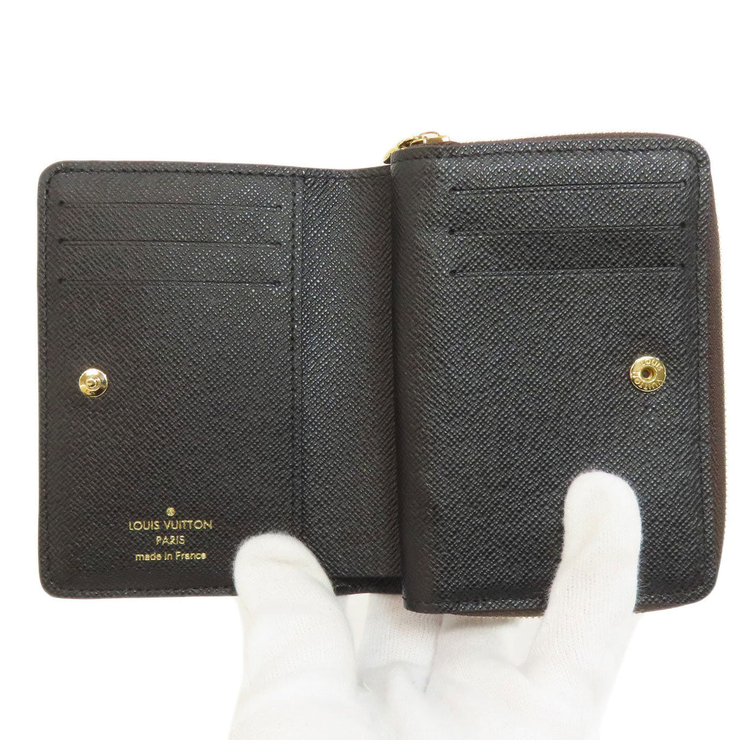 LOUIS VUITTON Bifold Wallet M81461 Monogram reverse Brown Portefeuille Lou Women Used Authentic