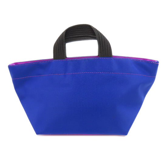 Herve Chapelier Handbag Nylon blue Boat-shaped tote Women Used Authentic