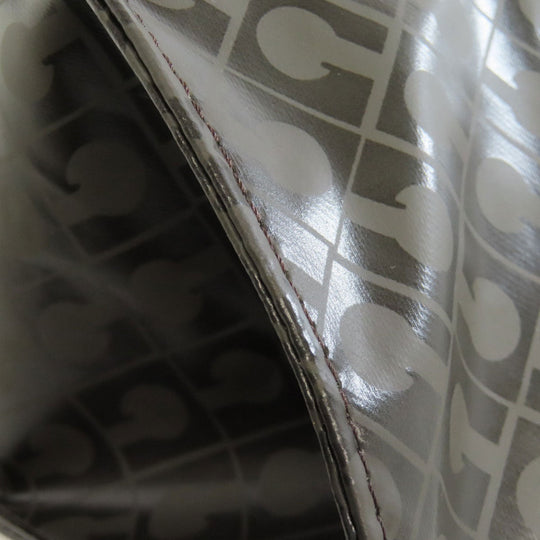 GHERARDINI Handbag Polyester, polyurethane coating Brown Logo motif softy Women Used Authentic