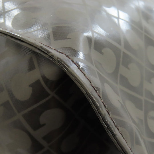 GHERARDINI Handbag Polyester, polyurethane coating Brown Logo motif softy Women Used Authentic