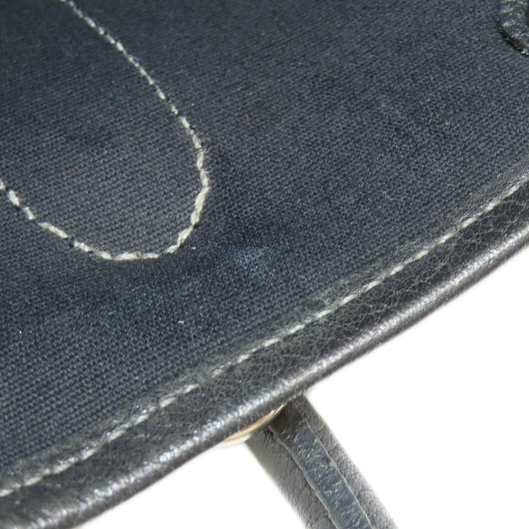HERMES Tote Bag Towar Officche black Garden File SilverMetal