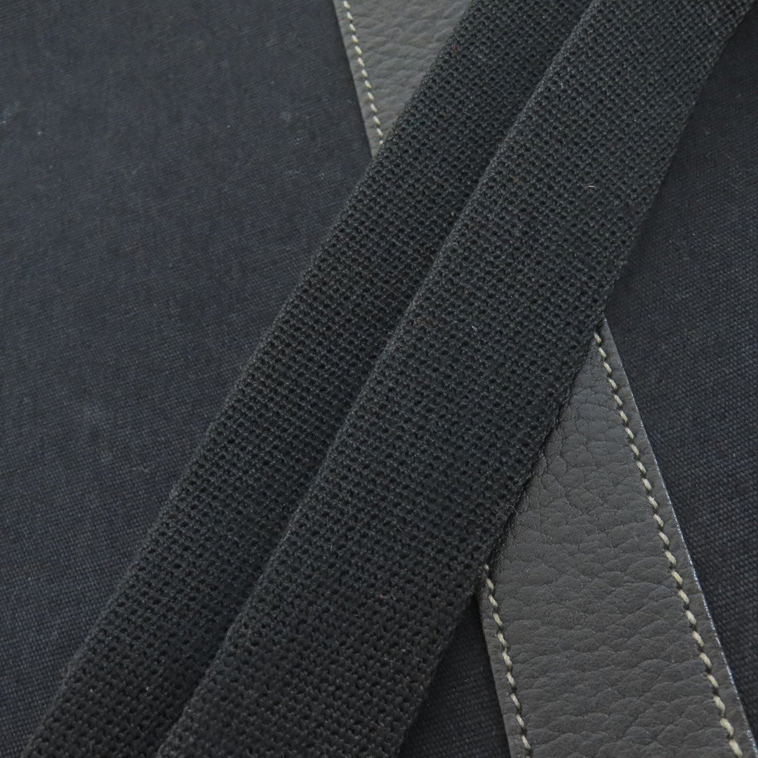 HERMES Tote Bag Towar Officche black Garden File SilverMetal