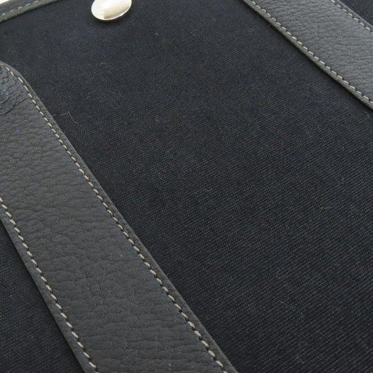 HERMES Tote Bag Towar Officche black Garden File SilverMetal
