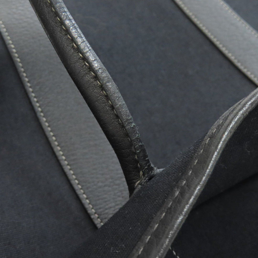 HERMES Tote Bag Towar Officche black Garden File SilverMetal