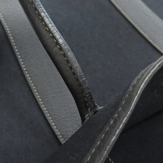 HERMES Tote Bag Towar Officche black Garden File SilverMetal