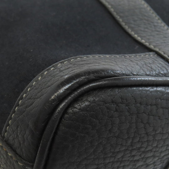 HERMES Tote Bag Towar Officche black Garden File SilverMetal