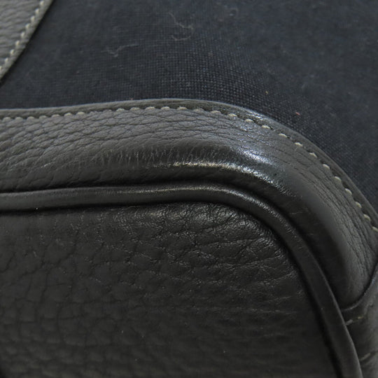 HERMES Tote Bag Towar Officche black Garden File SilverMetal