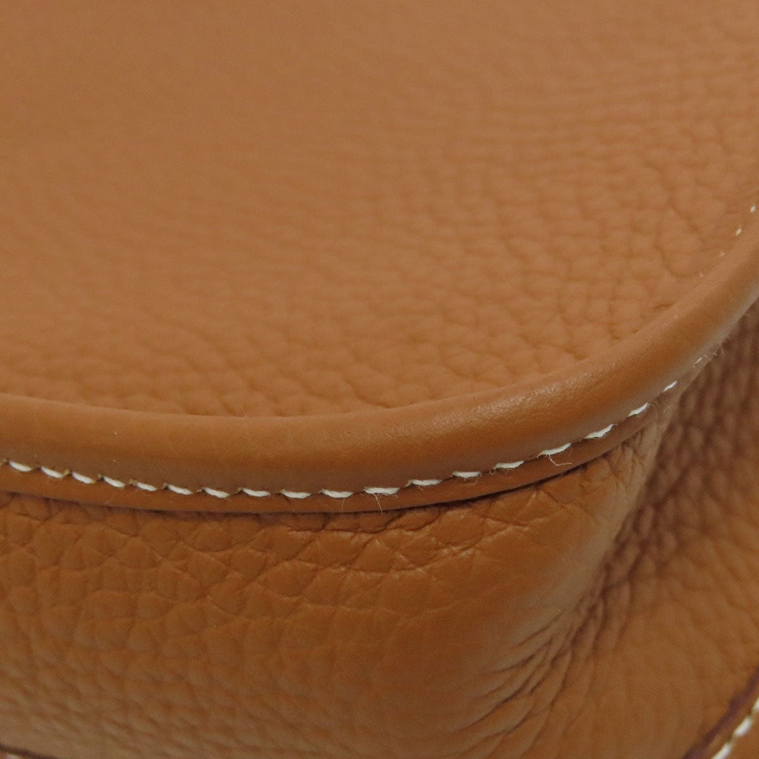 HERMES Shoulder Bag Togo Brown Evelyn TPM SilverMetal Women Used Authentic