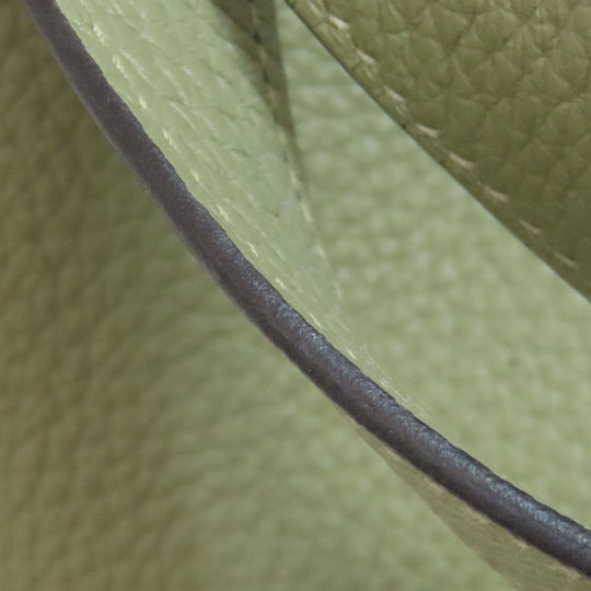 HERMES Handbag Taurillon Clemence green Picotin Lock PM Gold Metal Women Used Authentic