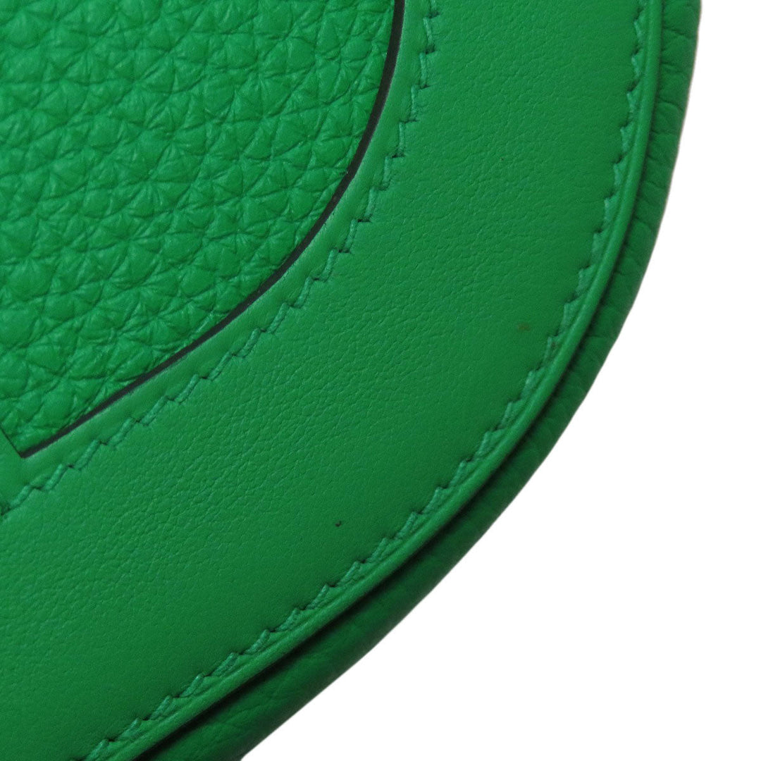 HERMES Handbag Taurillon Clemence green In the Loop 18 Women Used Authentic