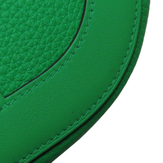 HERMES Handbag Taurillon Clemence green In the Loop 18 Women Used Authentic
