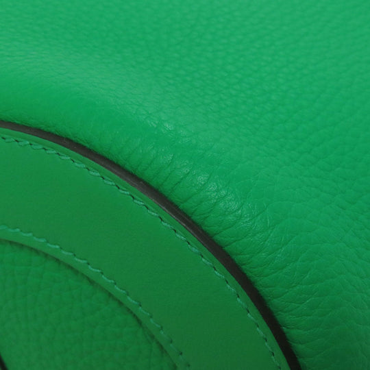 HERMES Handbag Taurillon Clemence green In the Loop 18 Women Used Authentic