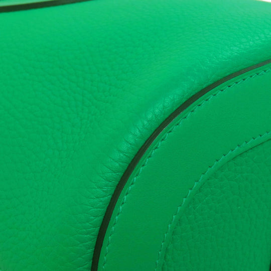 HERMES Handbag Taurillon Clemence green In the Loop 18 Women Used Authentic