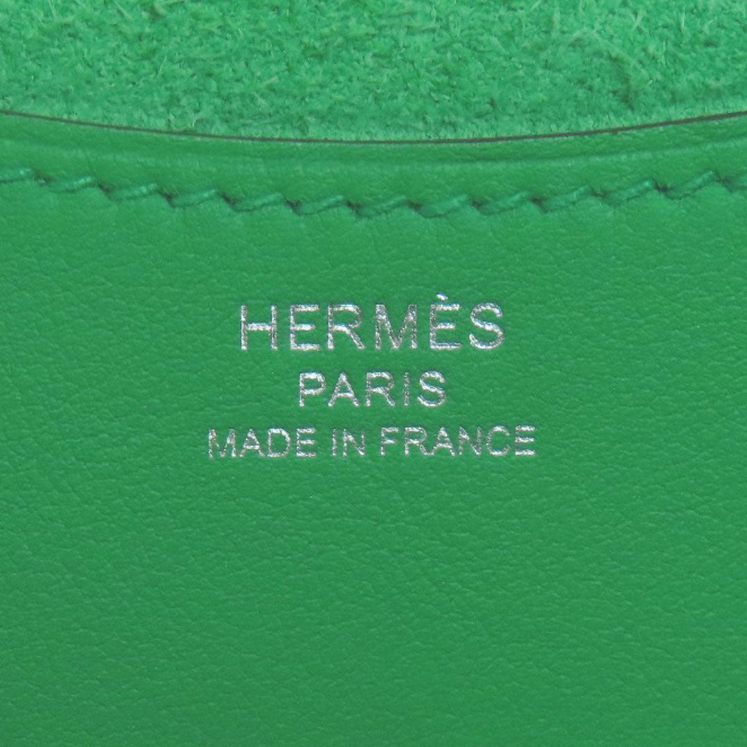 HERMES Handbag Taurillon Clemence green In the Loop 18 Women Used Authentic