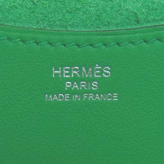 HERMES Handbag Taurillon Clemence green In the Loop 18 Women Used Authentic