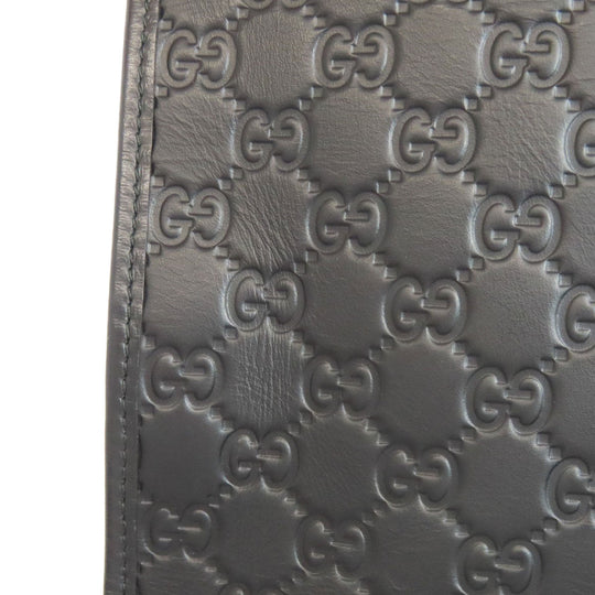 GUCCI Tote Bag 246410 Calfskin black GG Signature Shima Women Used Authentic
