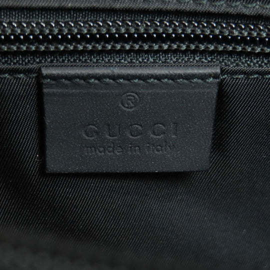 GUCCI Tote Bag 246410 Calfskin black GG Signature Shima Women Used Authentic