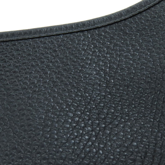 HERMES Shoulder Bag Togo black Evelyn 3 GM SilverMetal Women Used Authentic