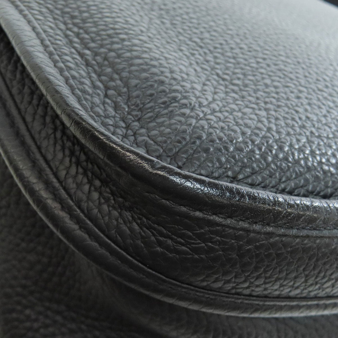 HERMES Shoulder Bag Togo black Evelyn 3 GM SilverMetal Women Used Authentic