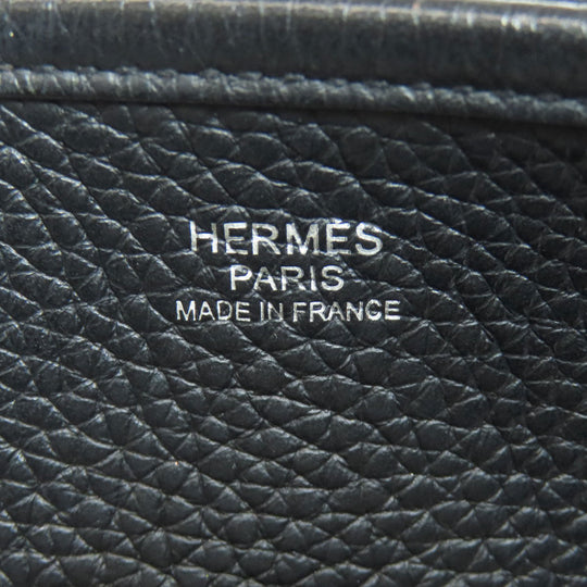 HERMES Shoulder Bag Togo black Evelyn 3 GM SilverMetal Women Used Authentic