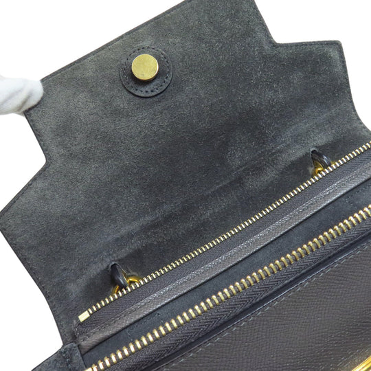 CELINE Handbag Calfskin gray Belt bag 2WAY Women Used Authentic
