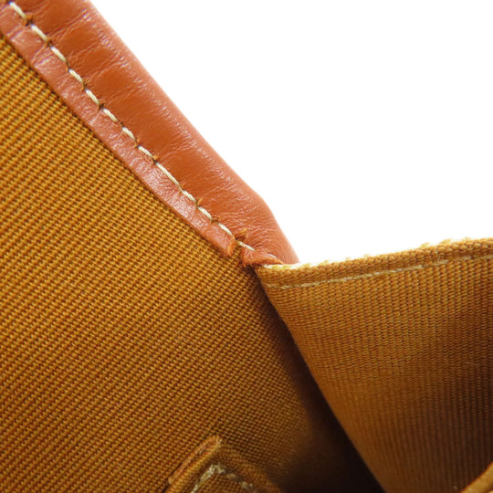 CELINE Shoulder Bag Calfskin white Macadam Pattern