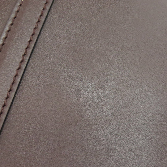 LOEWE Shoulder Bag Calfskin Brown Gate bag Women Used Authentic
