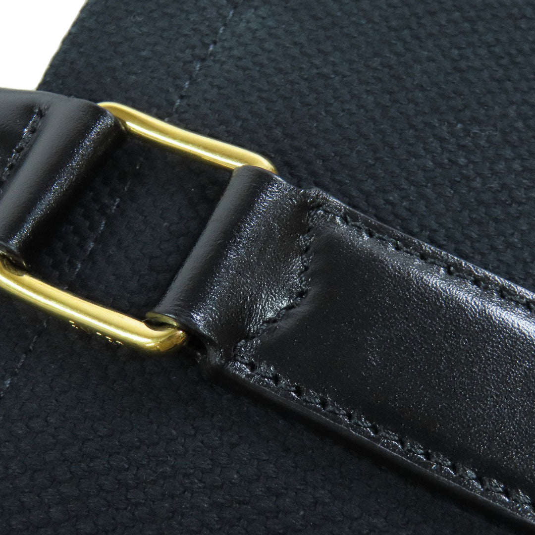 CELINE Tote Bag canvas black Horizontalkava Women Used Authentic