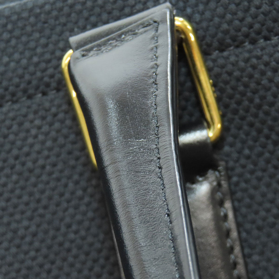 CELINE Tote Bag canvas black Horizontalkava Women Used Authentic