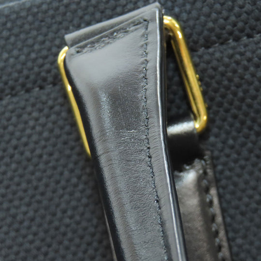 CELINE Tote Bag canvas black Horizontalkava Women Used Authentic