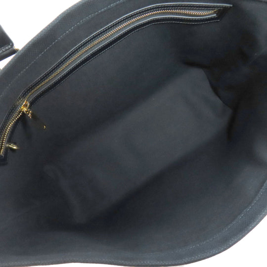 CELINE Tote Bag canvas black Horizontalkava Women Used Authentic