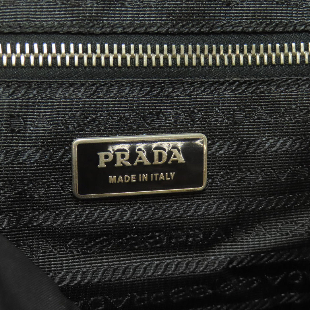 PRADA Tote Bag Nylon black 2WAWY Women Used Authentic