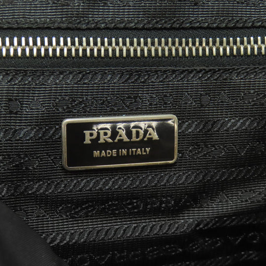 PRADA Tote Bag Nylon black 2WAWY Women Used Authentic