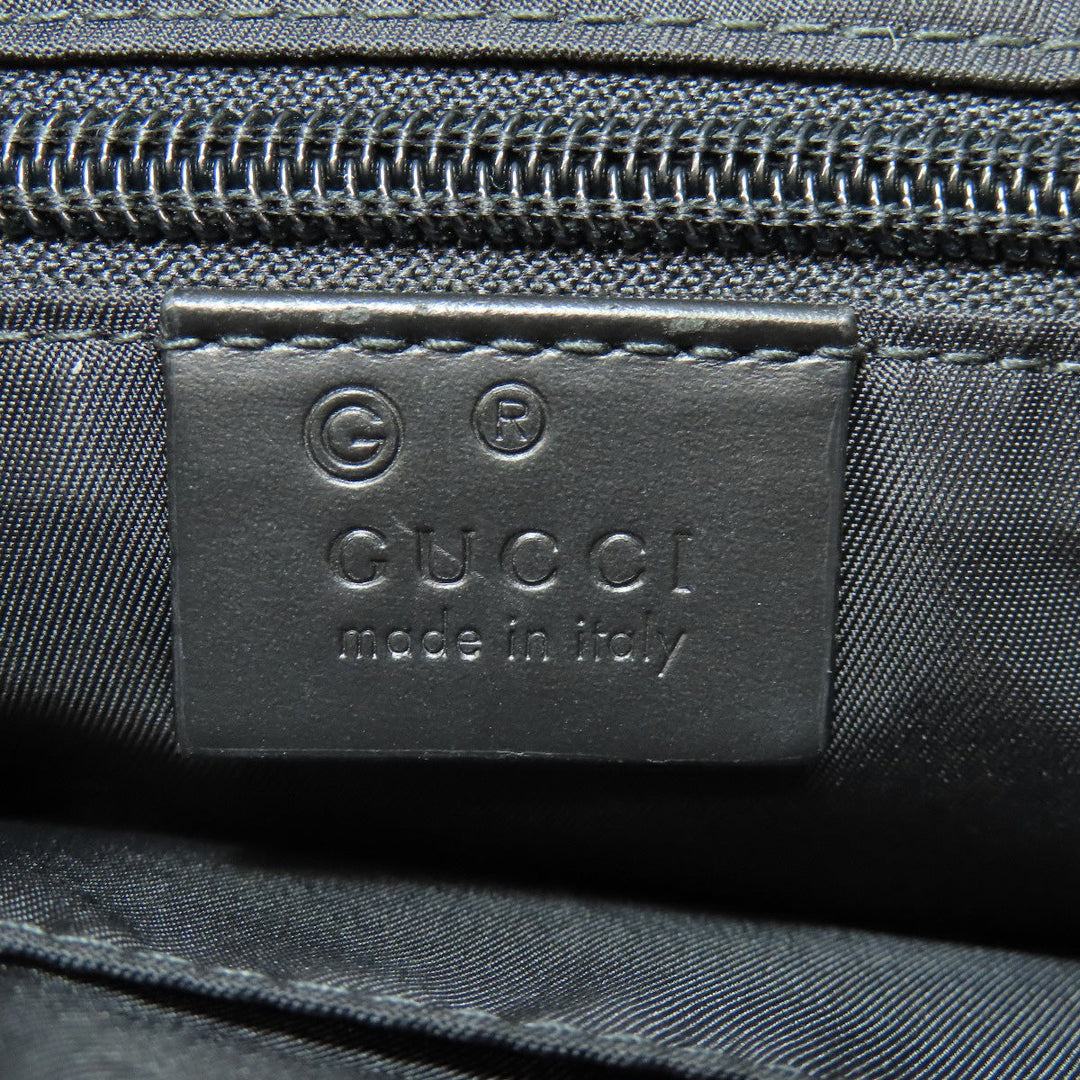 GUCCI Shoulder Bag 631195 canvas black Sherry line outlet Women Used Authentic