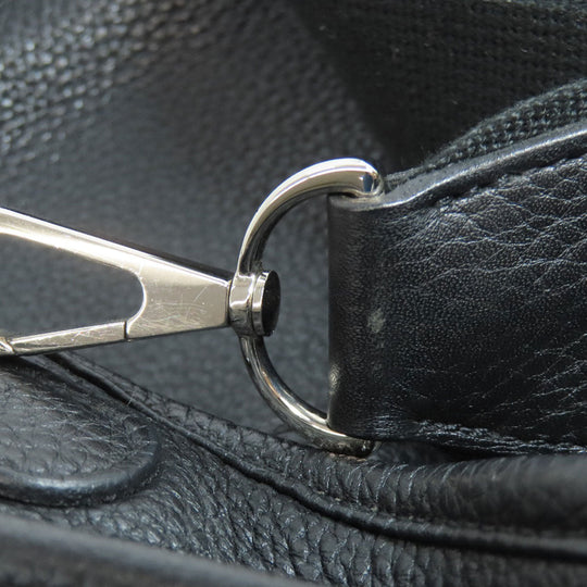 HERMES Shoulder Bag Taurillon Clemence black Evelyn 3 PM SilverMetal Women Used Authentic