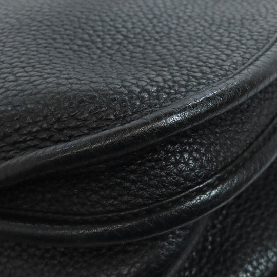 HERMES Shoulder Bag Taurillon Clemence black Evelyn 3 PM SilverMetal Women Used Authentic