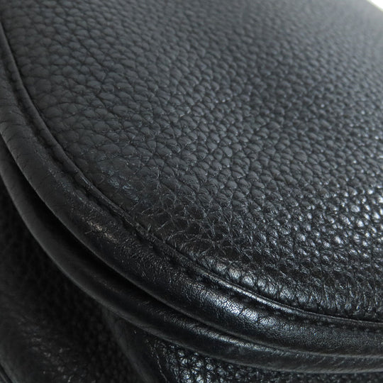 HERMES Shoulder Bag Taurillon Clemence black Evelyn 3 PM SilverMetal Women Used Authentic
