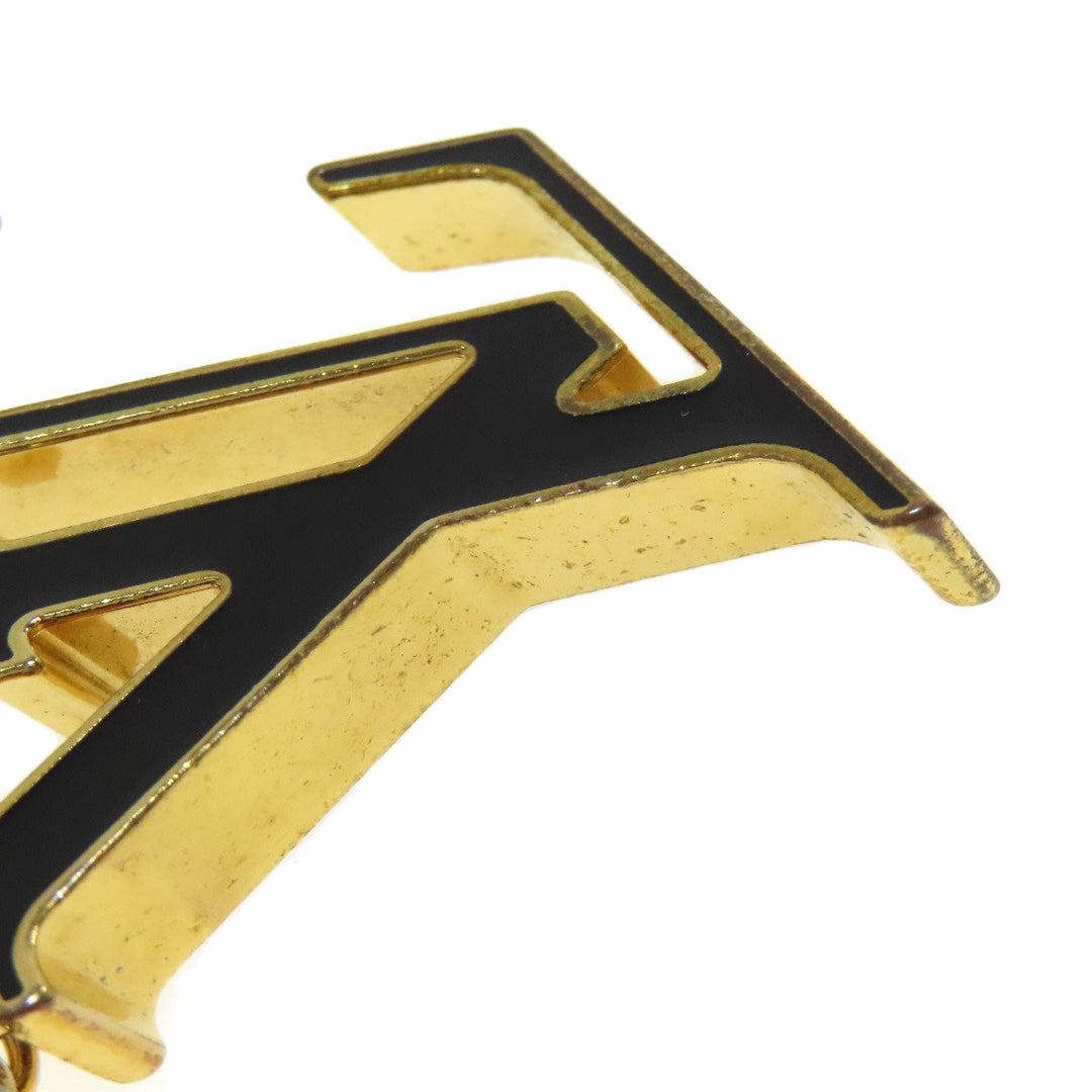 LOUIS VUITTON key ring M67119 metallic gold Bag Charm Fleur de Monogram Women Used Authentic