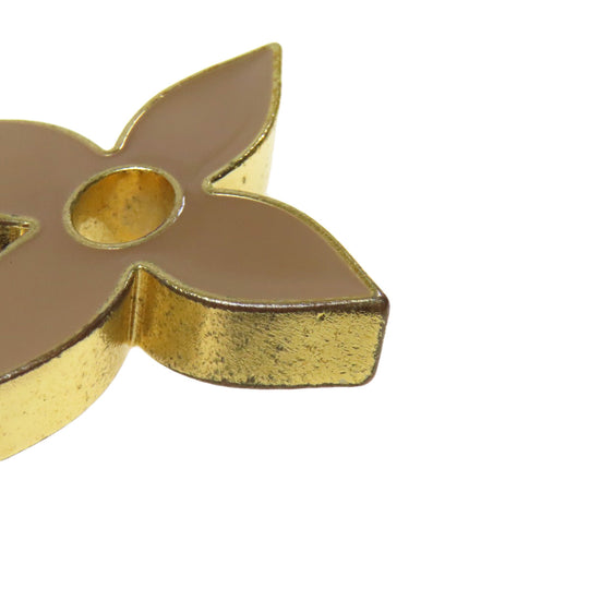 LOUIS VUITTON key ring M67119 metallic gold Bag Charm Fleur de Monogram Women Used Authentic