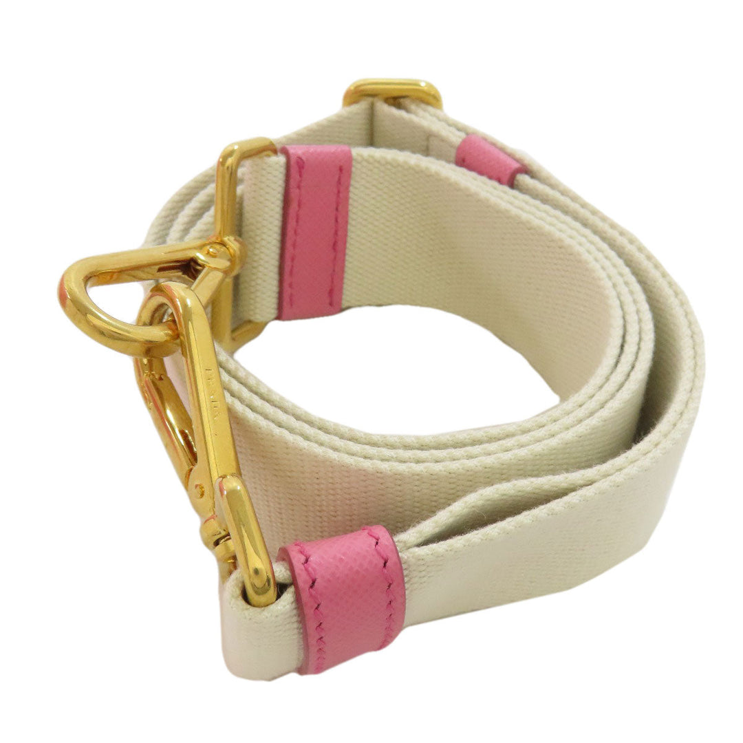 PRADA Tote Bag canvas pink Canapa Mini 2WAY Women Used Authentic